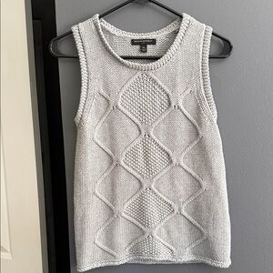 Banana Republic Light Gray Knit Sweater Top- Size XS